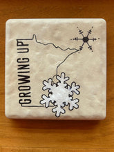 Load image into Gallery viewer, Growing up Minnesota Coaster - Snowflake